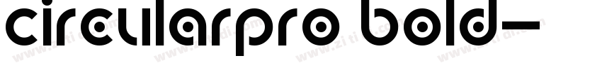 CircularPro Bold字体转换
